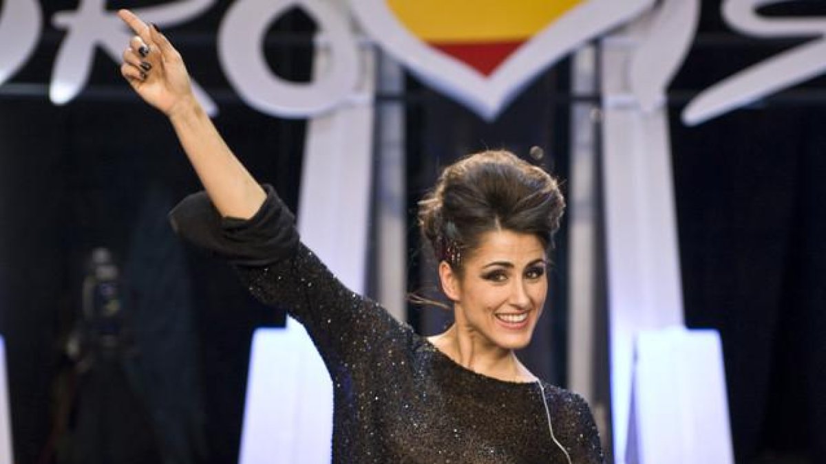 Barei, en la gala en la que salió elegida como representante de TVE en Eurovisión.-RTVE