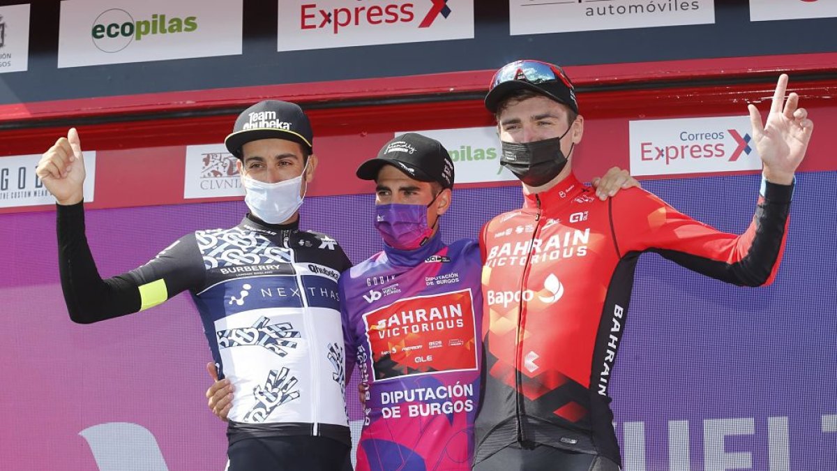 Podio de la pasada Vuelta a Burgos. SANTI OTERO