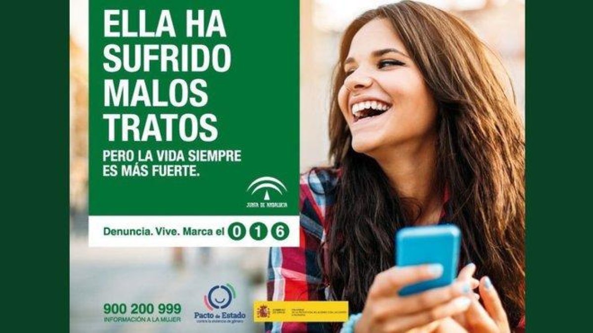 Campaña de la junta de Andalucía para denunciar el maltrato.-