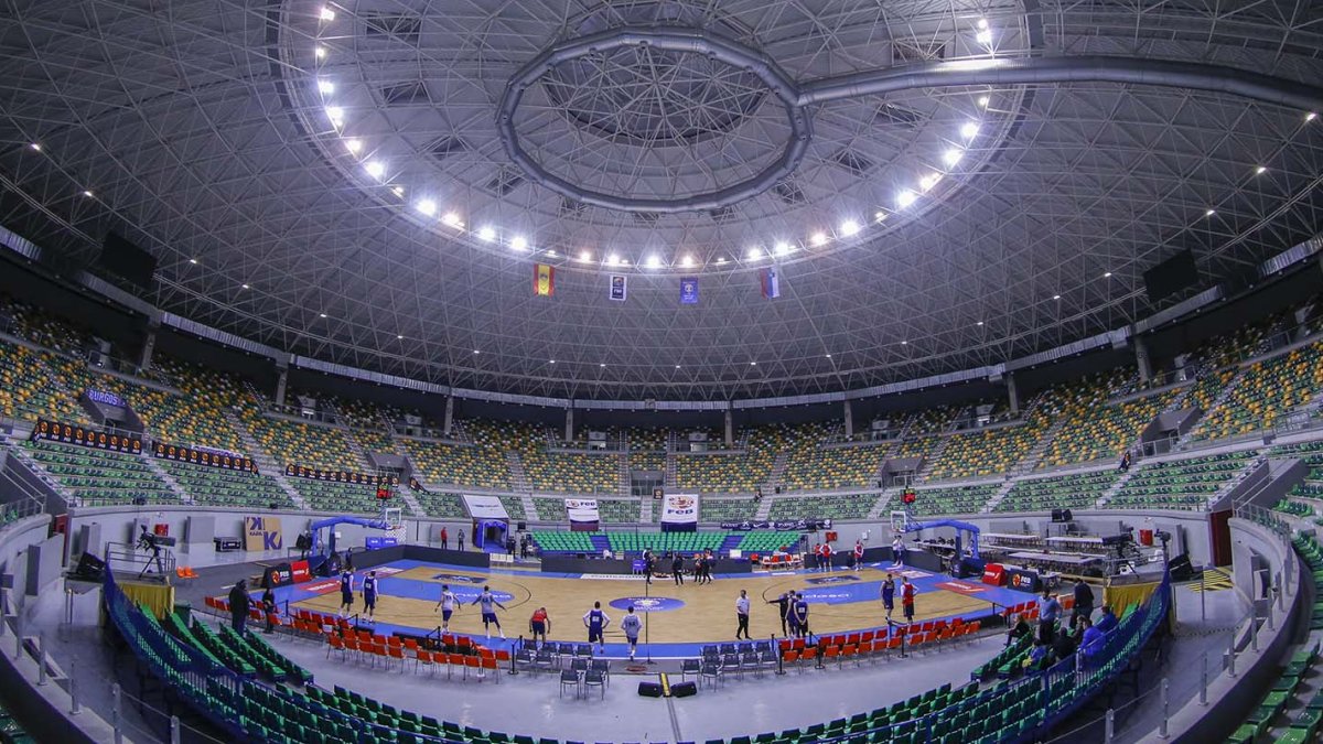 Imagen del Coliseum Burgos vacío. FEB