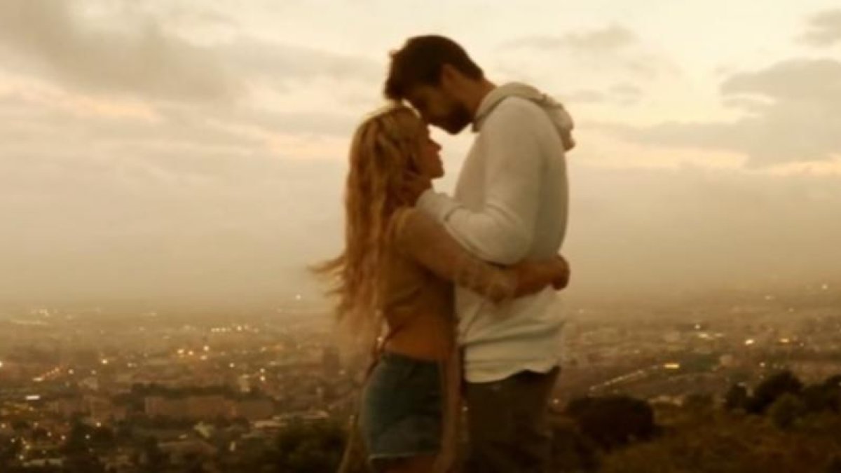 Shakira y Gerard Piqué, juntos en el nuevo videoclip de la cantante colombiana.-