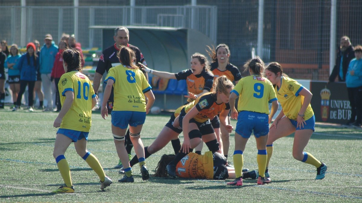 Imagen del encuentro disputado en San Amaro. RIBERA RC