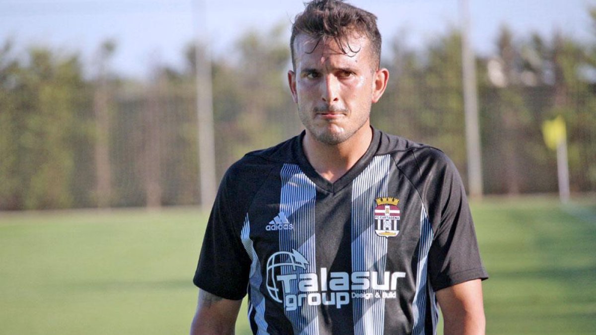 Elady, durante un partido de la actual pretemporada con el Cartagena.-TWITTER / @FCCARTAGENA_EFS