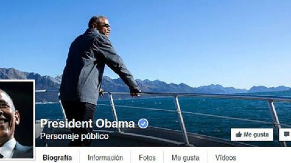 Imagen de la nueva cuenta de Obama en Facebook.-FACEBOOK