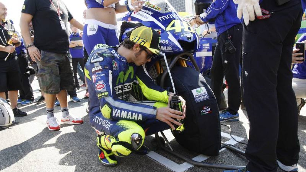Valentino Rossi, en Motorland.-ÁNGEL DE CASTRO