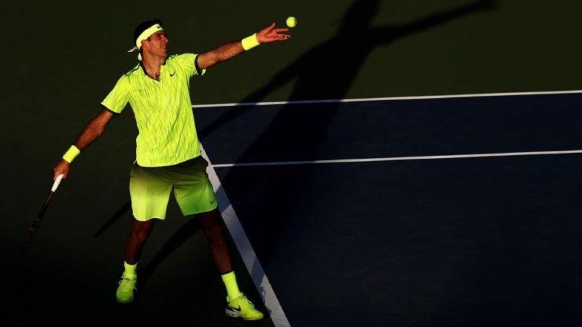 Del Potro, en su debut en el Abierto de EEUU.-GETTY