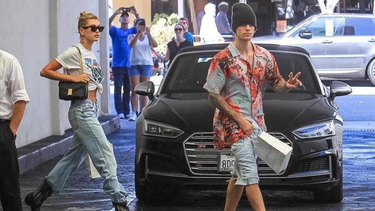 Justin Bieber y Hailey Baldwin, el pasado 29 de agosto en Los Ángeles.-BAUER-GRIFFIN GC IMAGES