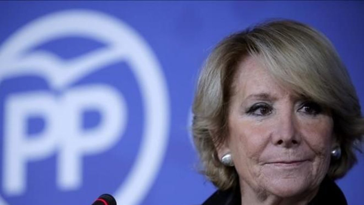 Esperanza Aguirre, expresidenta del Gobierno madrileño.-JOSE LUIS ROCA