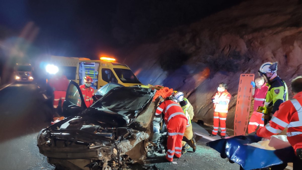 Imagen del rescate de los Bomberos. BOMBEROS DE BURGOS