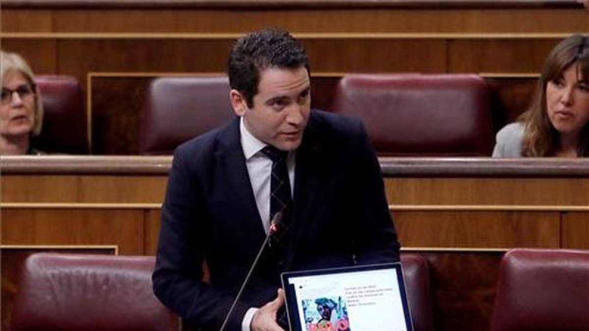 García Egea, en una intervención en el Congreso-JUAN CARLOS HIDALGO (EFE)