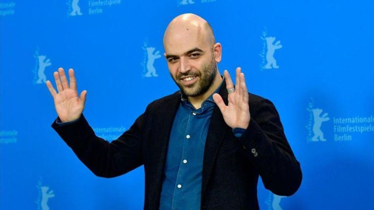 Roberto Saviano, en el festival de cine de Berlín, el pasado martes.-AFP / TOBIAS SCHWARZ
