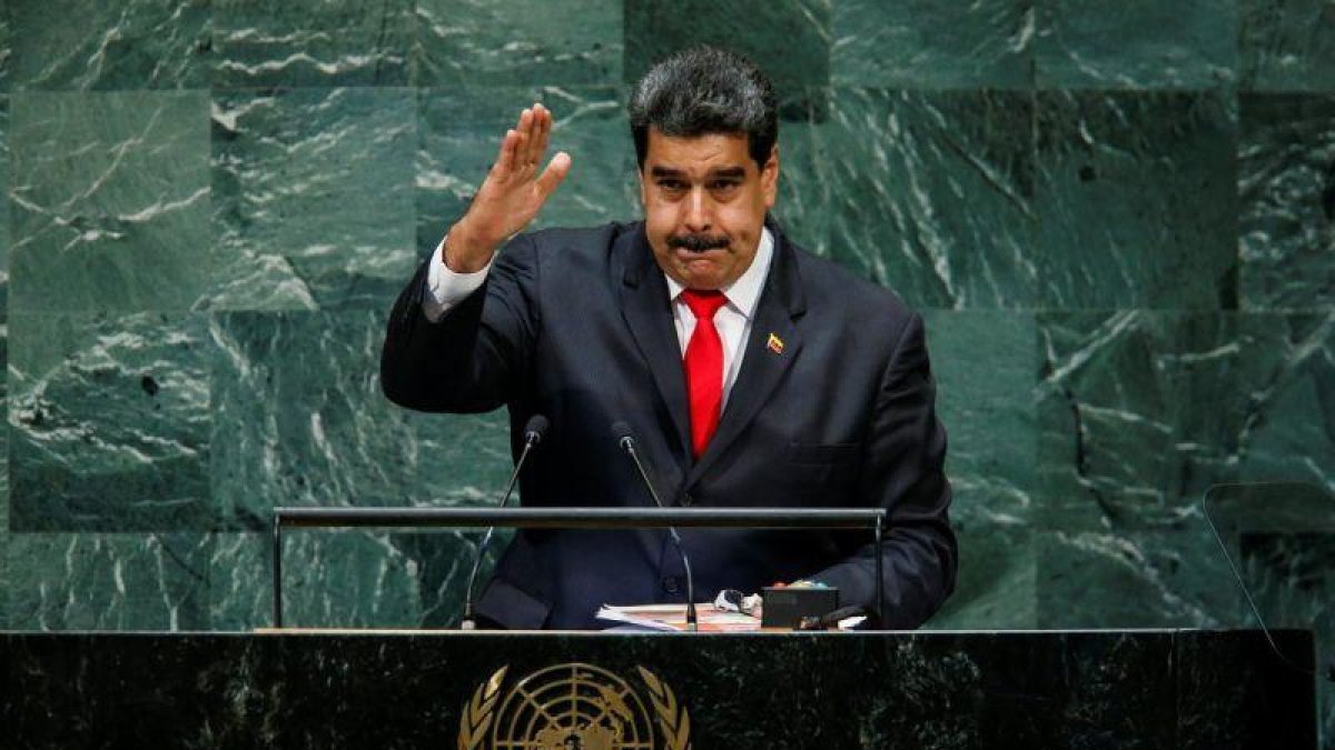 El presidente venezolano, Nicolás Maduro, ofreciendo un discurso en la ONU.-X01440