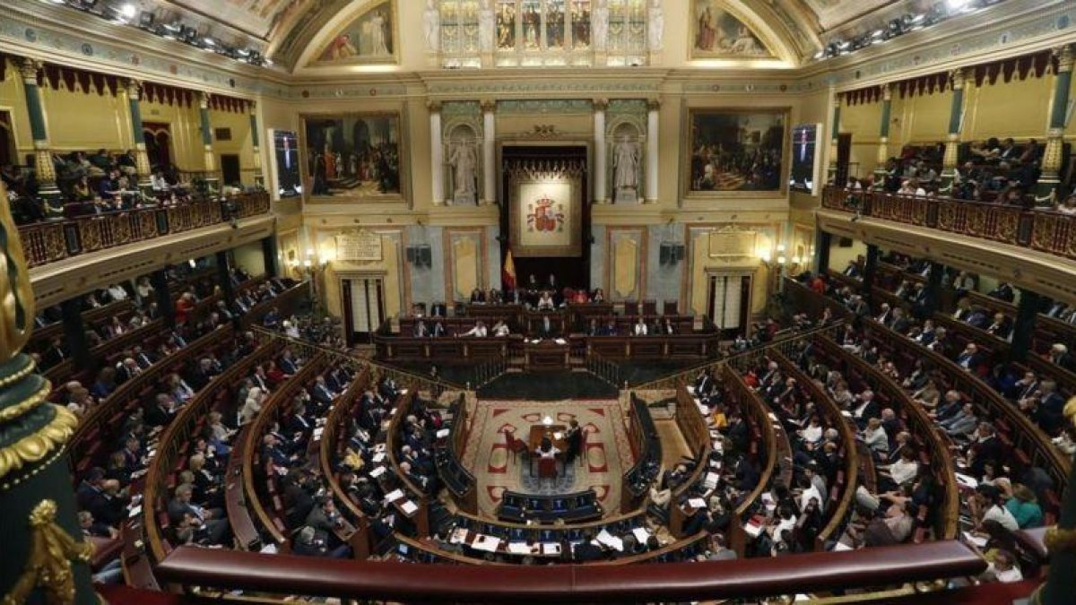 Hemiciclo del Congreso de los Diputados.-EFE / JAVIER LIZON