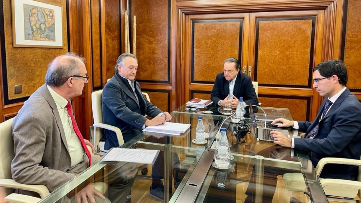 Instante de la reunión del Consejo de Cuentas. ECB