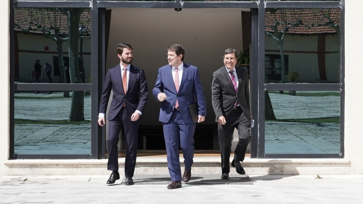 Juan García-Gallardo, Alfonso Fernández Mañueco y Carlos Fernández Carriedo. ICAL
