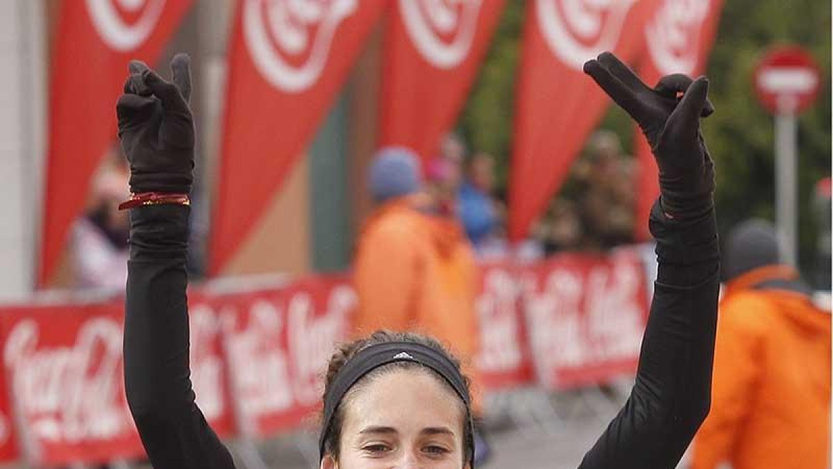 Cristina Espejo celebra su victoria.-SANTI OTERO