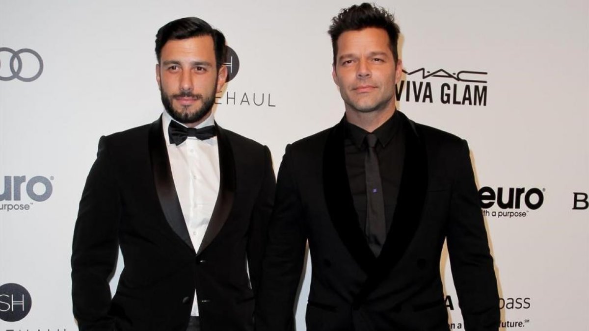 Ricky Martin y Jwan Yosef, en febrero pasado.-/ AFP / TIBRINA HOBSON