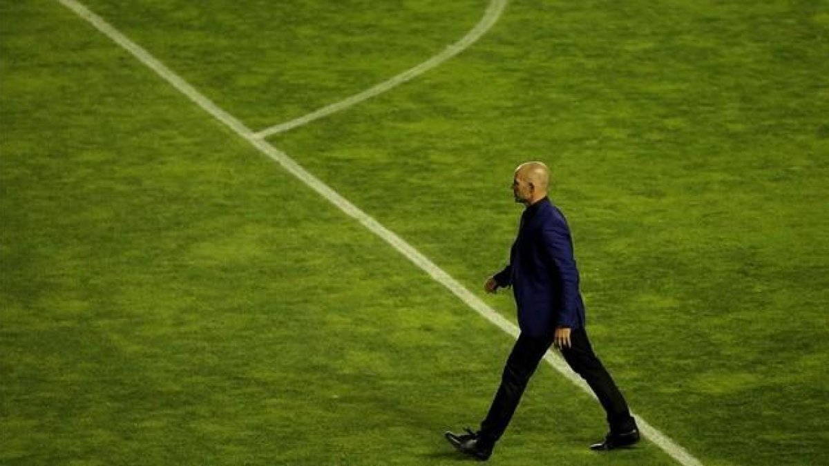 Paco Jémez, durante un encuentro en Vallecas-JOSE LUIS ROCA