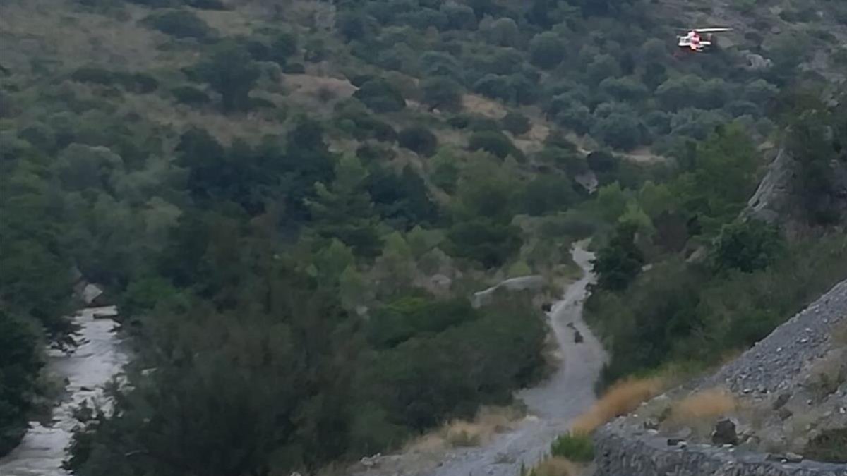 El río Raganello en el parque nacional del Pollino.-VIGILI DEL FUOCCO
