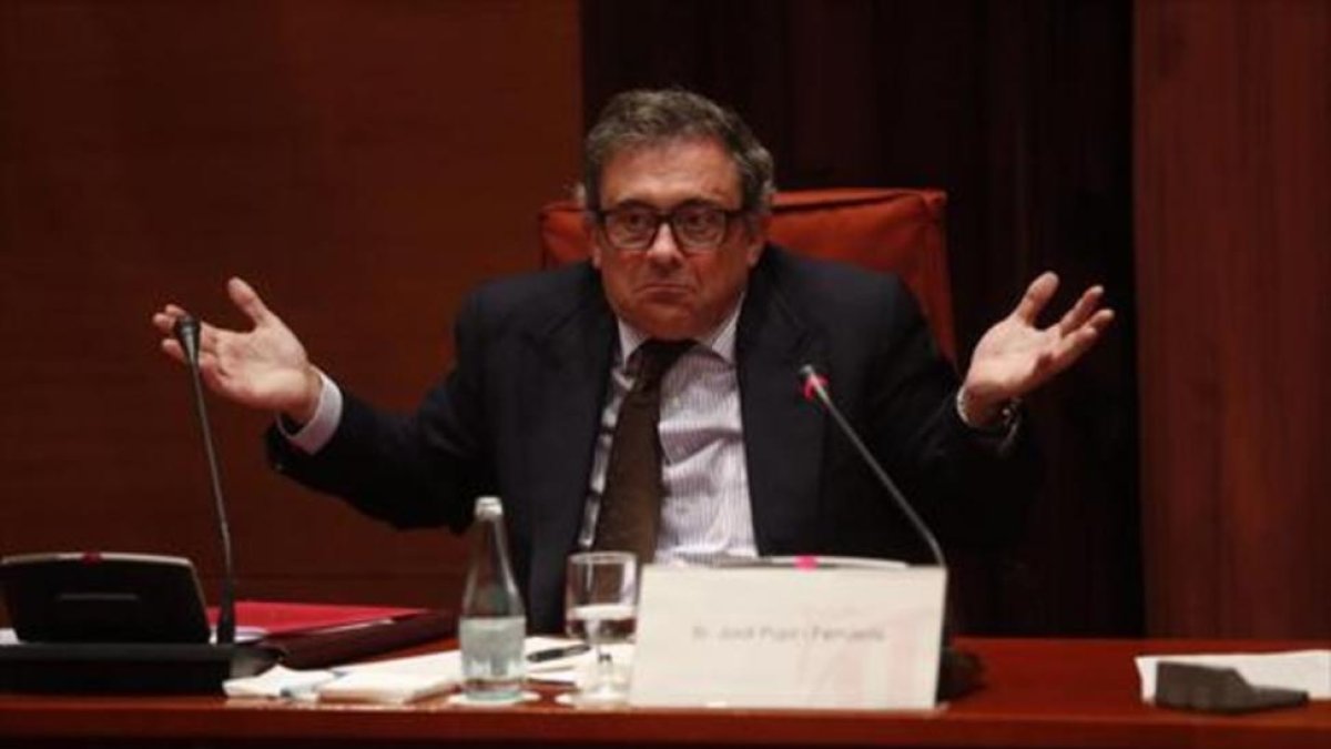 Jordi Pujol Ferrusola, en el Parlament en febrero del 2015.-JULIO CARBÓ