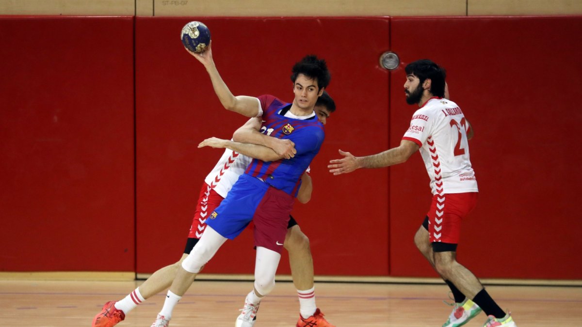 Imagen del partido entre el Barça B y el UBU San Pablo Burgos. ECB