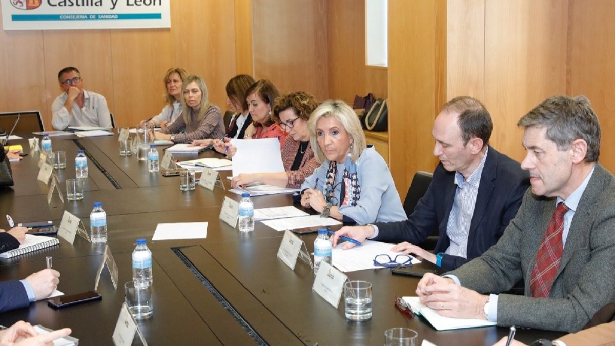 La consejera de Sanidad, Verónica Casado, preside la reunión del Comité de expertos para el asesoramiento frente al coronavirus
