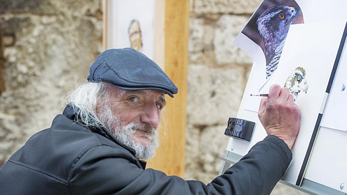 Suso Cubeiro durante la presentación en la que hizo muestra de su talento.-ISRAEL L. MURILLO