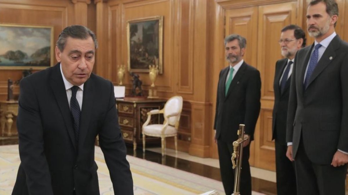 Juramento de Julián Sánchez Melgar como fiscal general del Estado.-/ EFE / ZIPI / POOL