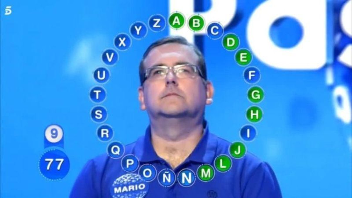 Mario, concursante de Pasapalabra.-EL PERIÓDICO