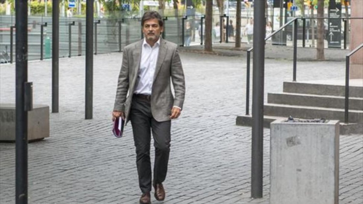 Oriol Pujol, en la Ciutat de la Justícia.-FERRAN SENDRA