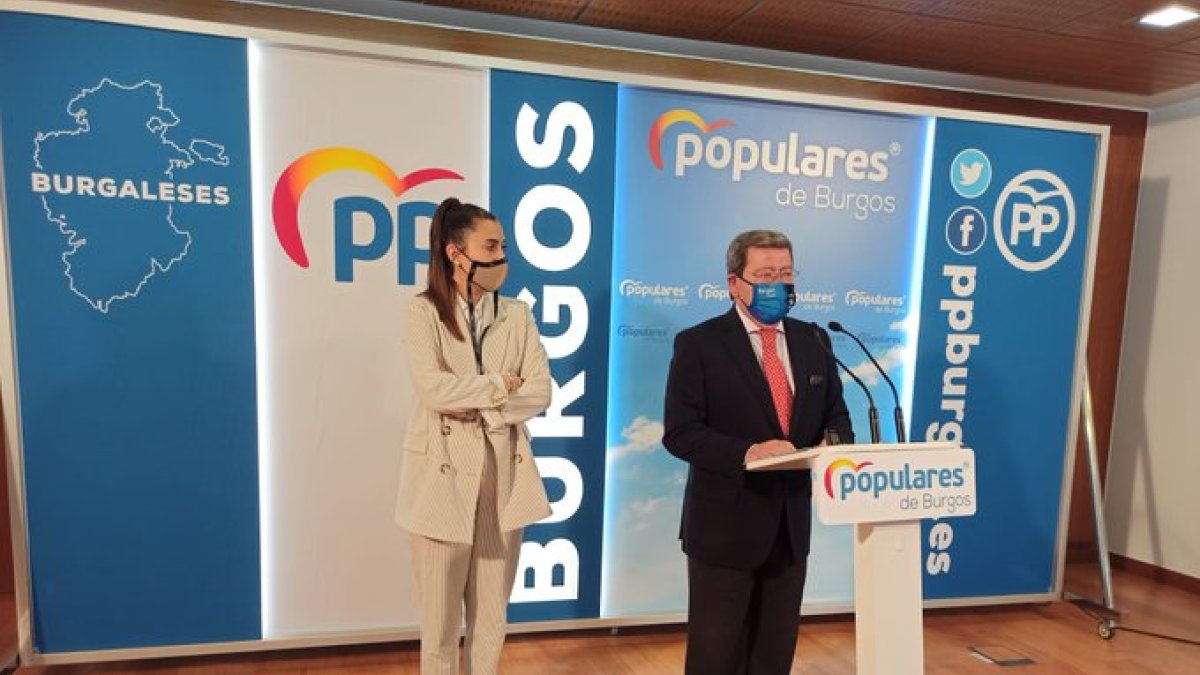 Andrea Ballesteros y César Rico. PP DE BURGOS