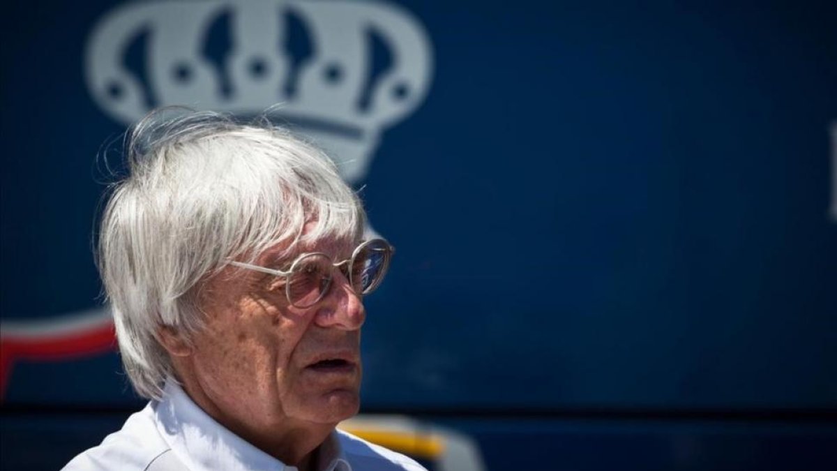 Ecclestone, en un Gran Premio de F-1 en Valencia.-MIGUEL LORENZO