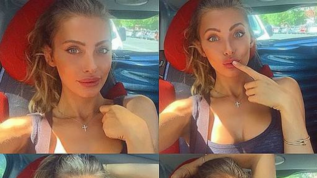 Uno de los montajes fotográficos que Alessia Tedeschi ha colgado en su cuenta de Instagram.-