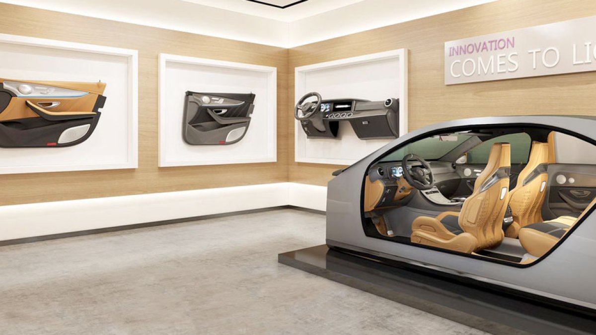 Interior sel ‘showroom’ del centro de innovación que la compañía burgalesa ha inaugurado ya en China. ECB