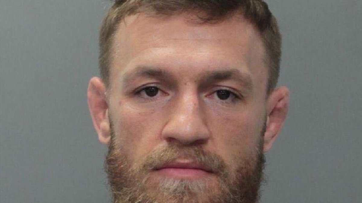 Imágenes facilitadas por la policía de Miami de Conor McGregor detenido.-EL PERIÓDICO