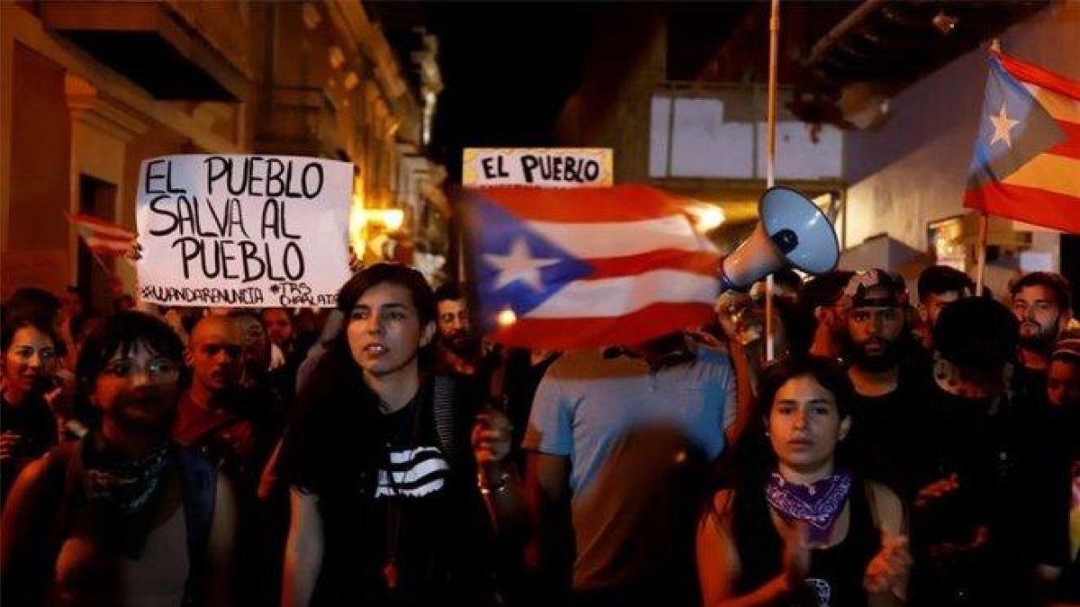 Manifestaciones sociales en Puerto Rico.-EFE