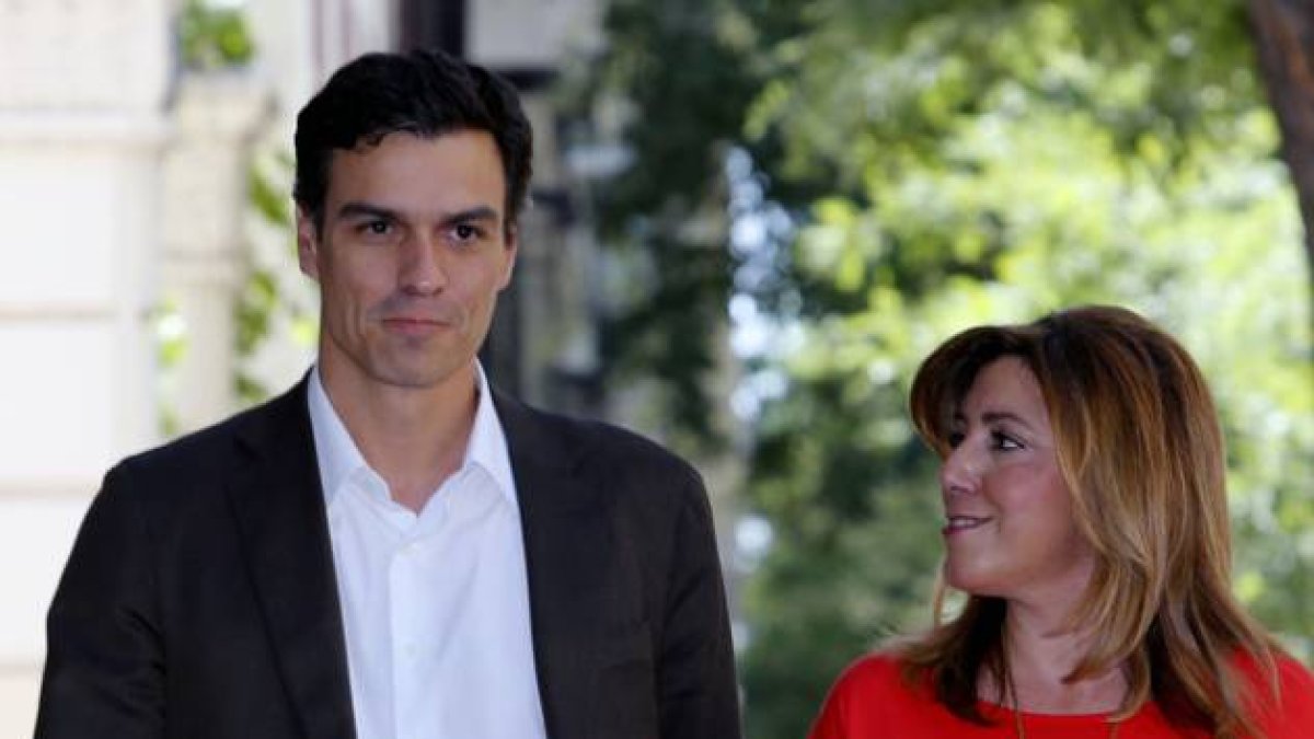 Pedro Sánchez y Susana Díaz, el pasado julio en Madrid.-Foto: JUAN MANUEL PRATS
