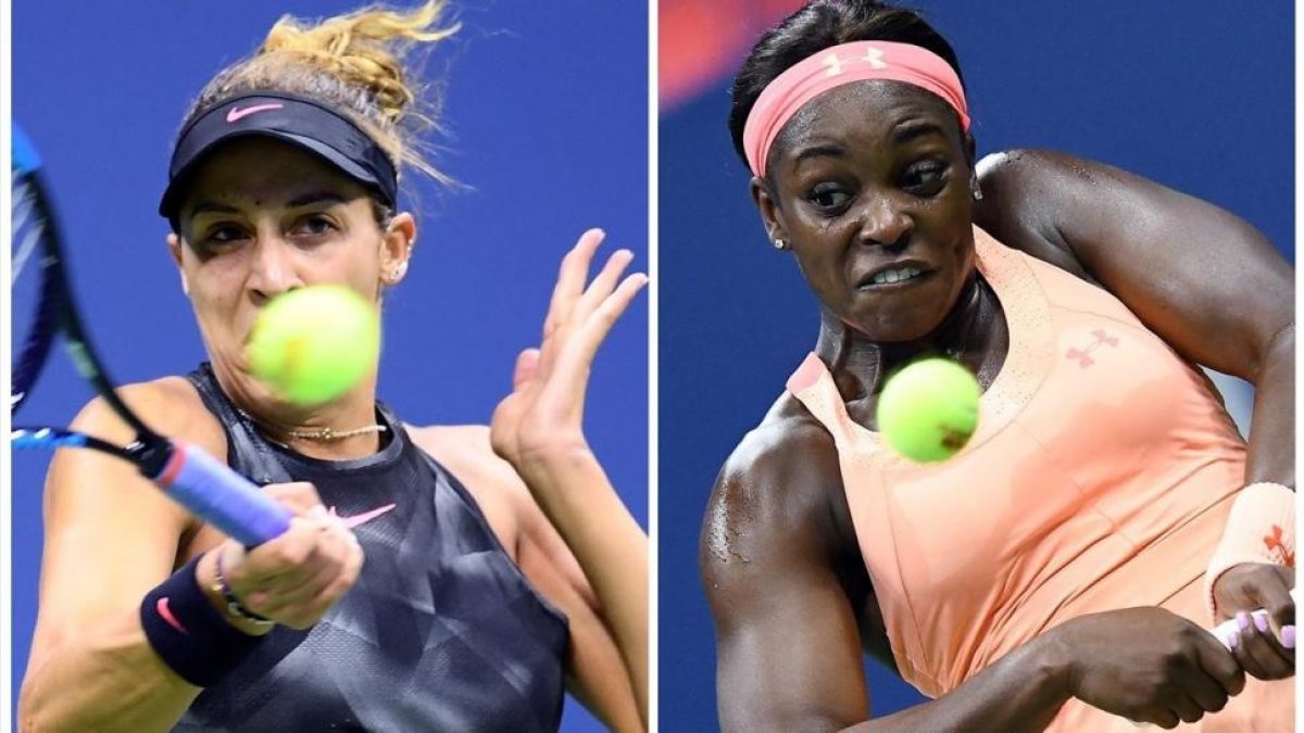 Madison Keys y Sloane Stephens-AFP / JEWEL SAMAD