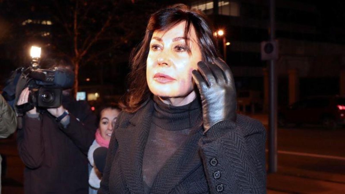 Carmen Martínez-Bordiú llega al funeral de su madre, Carmen Franco Polo, en Madrid, el pasado 11 de enero.-EFE / BALLESTEROS