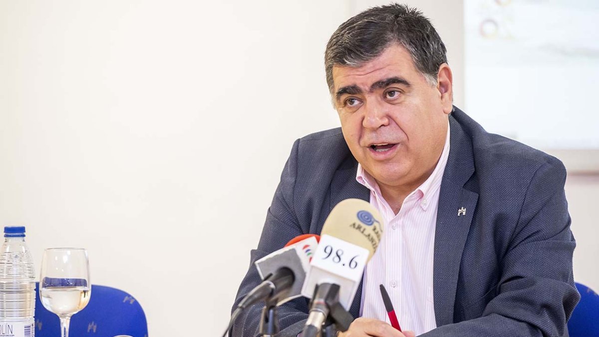 Juan Manuel Manso, durante la presentación de su candidatura. ICAL