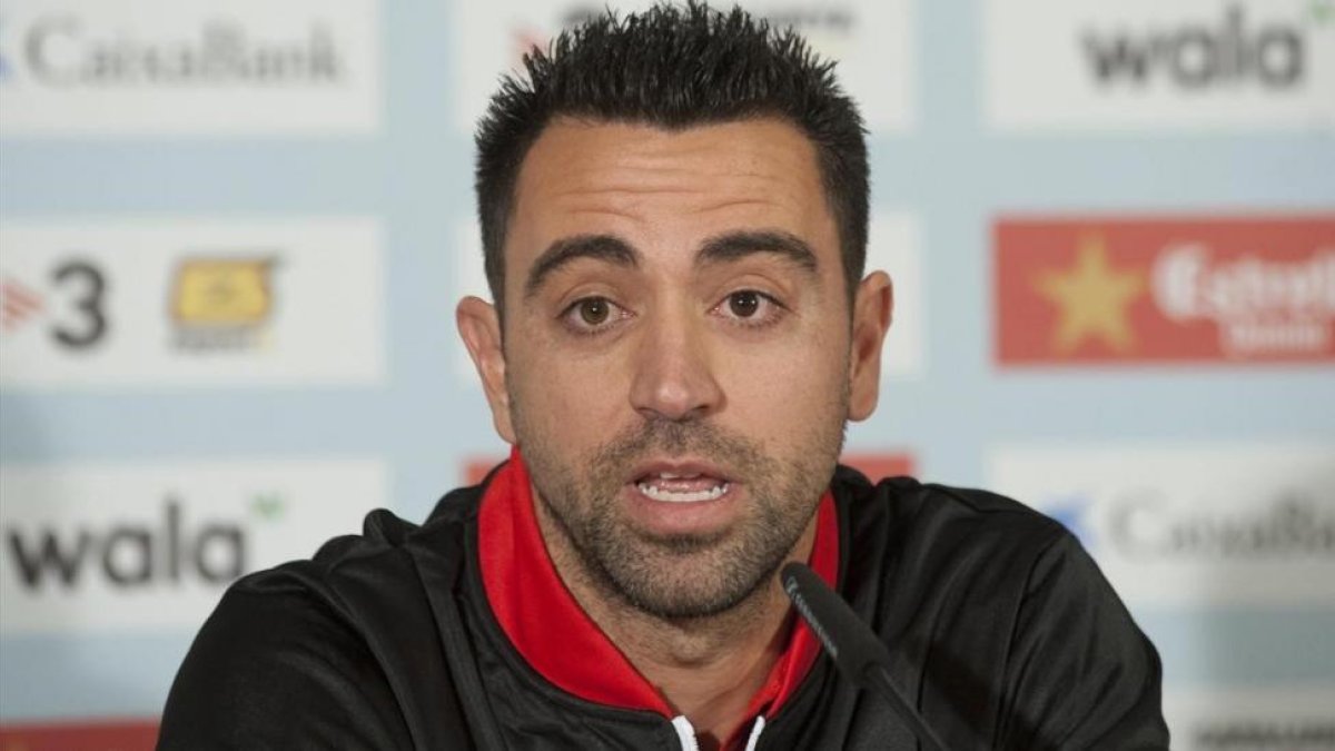 Xavi Hernández, en un acto.-EFE / ROBIN TOWNSEND