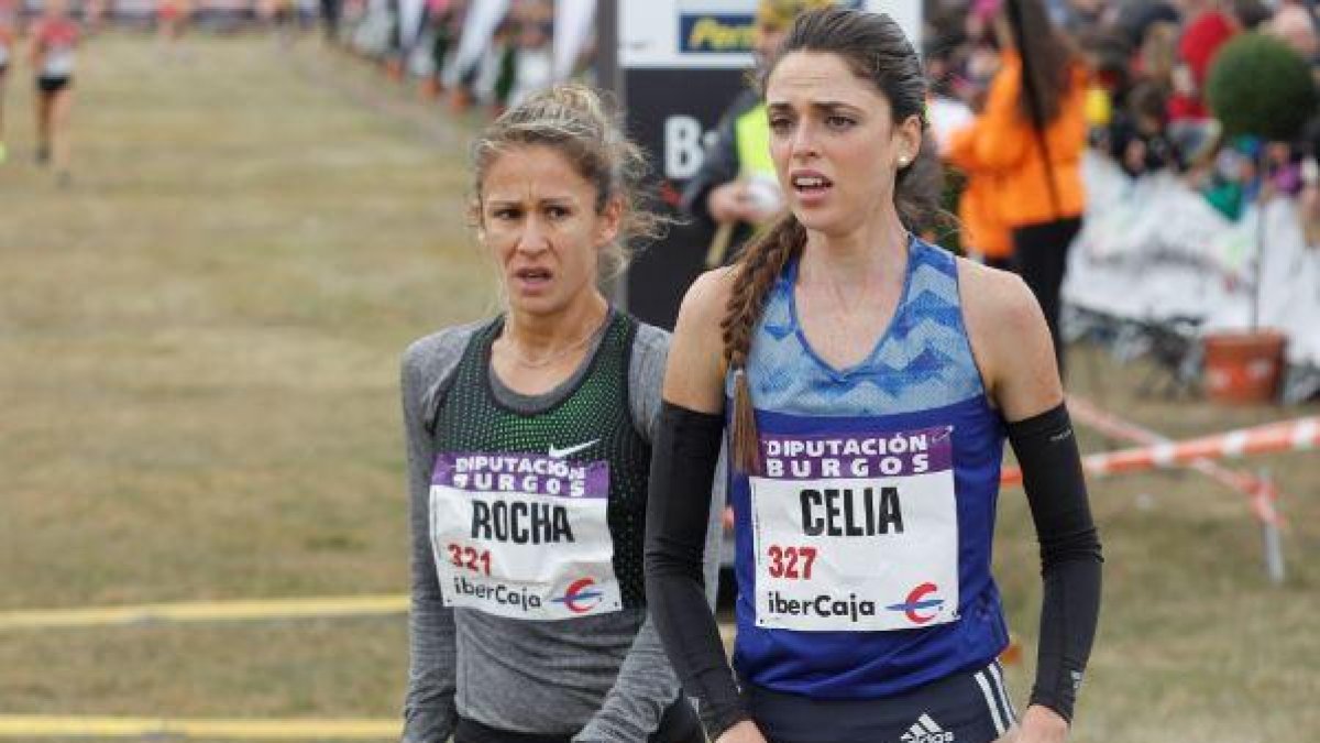 Celia Antón después de disputar el Cross de Atapuerca.-SANTI OTERO