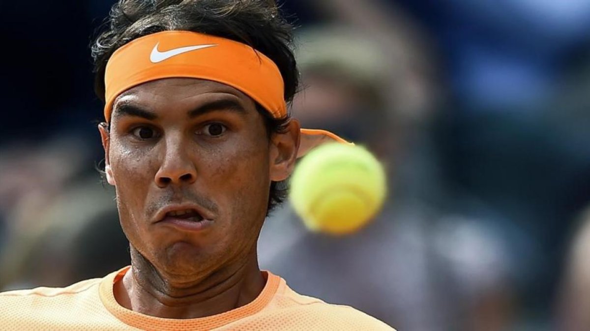 Nadal, en el partido ante Kyrgios.-AFP / FILIPPO MONTEFORTE