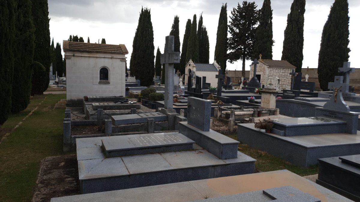 Imagen de hoy del cementerio de Aranda de Duero