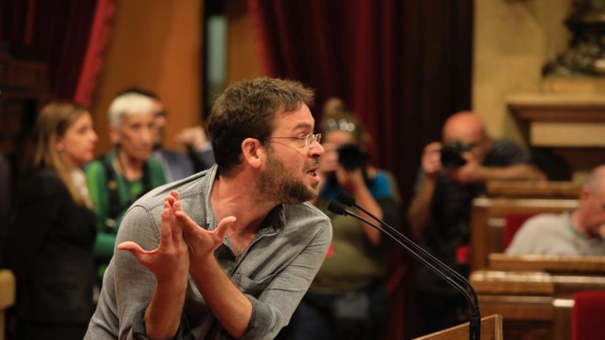 Albano Dante-Fachín, en el Parlament el pasado 26 de octubre-FERRAN NADEU