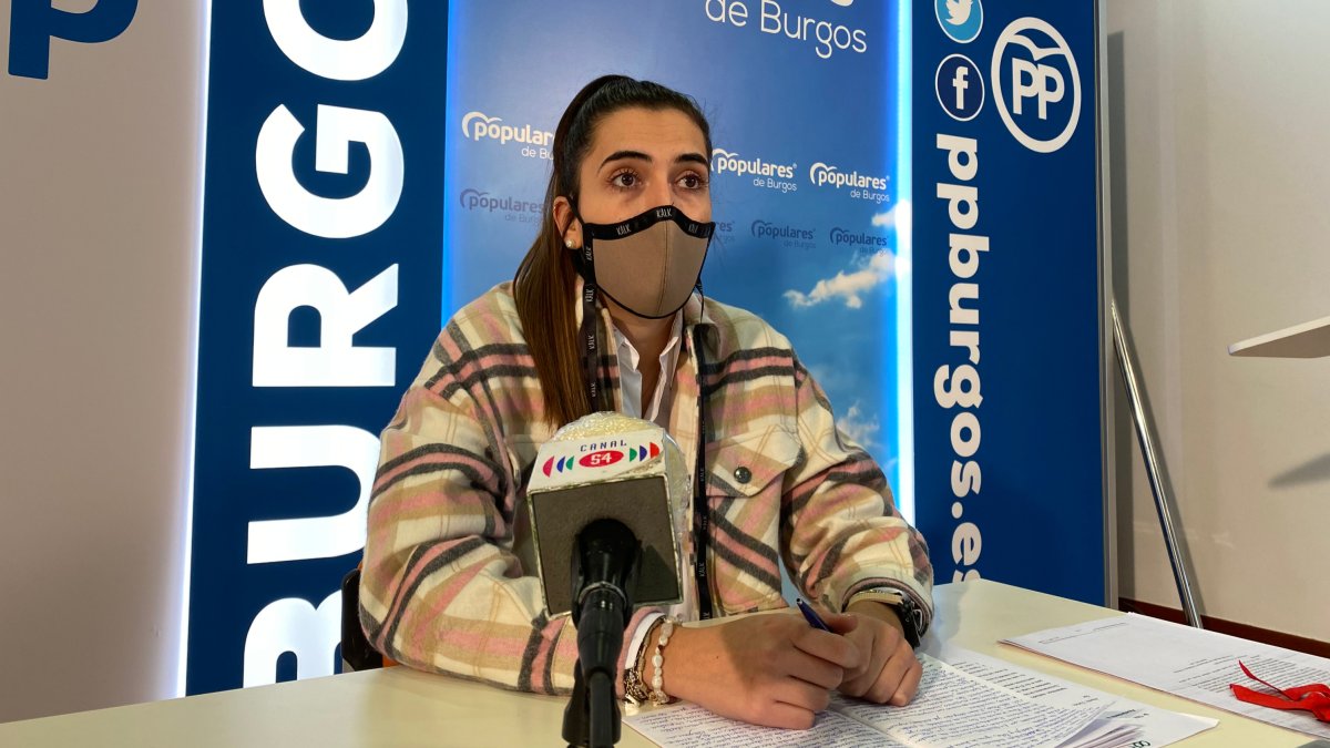 La concejal del PP Andrea Ballesteros. ECB