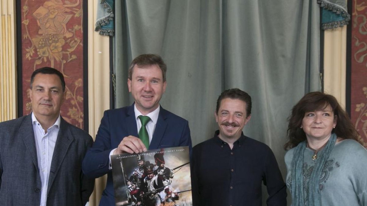 Telesforo Angulo, Javier Lacalle, Diego Peña y Fabiola Monzón.-RAÚL G. OCHOA