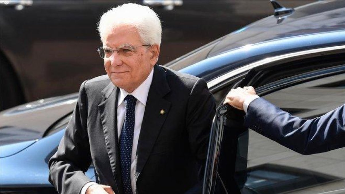 El presidente italiano, Sergio Mattarella.-AFP