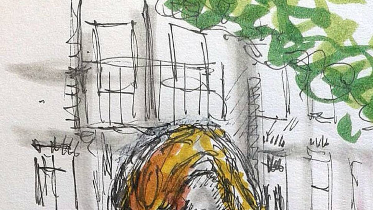 Sonia Martínez, retrato de Lalo Miguel Martínez.-