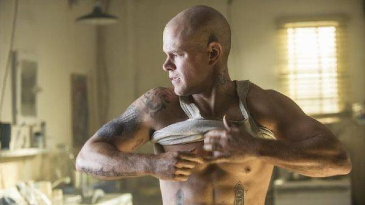El actor Matt Damon, en la película 'Elysium'.-Foto: SONY